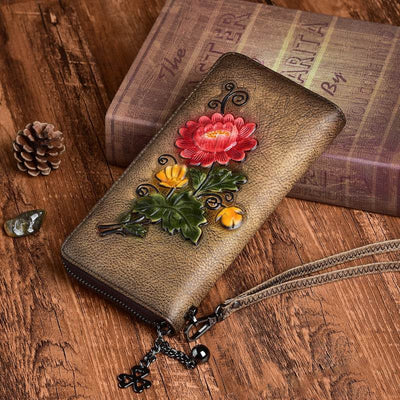 Retro Skeleton-Skin Style Zipper Bag – Rub-Colored Ladies' Handbag with Vintage Charm - grabzbags.com