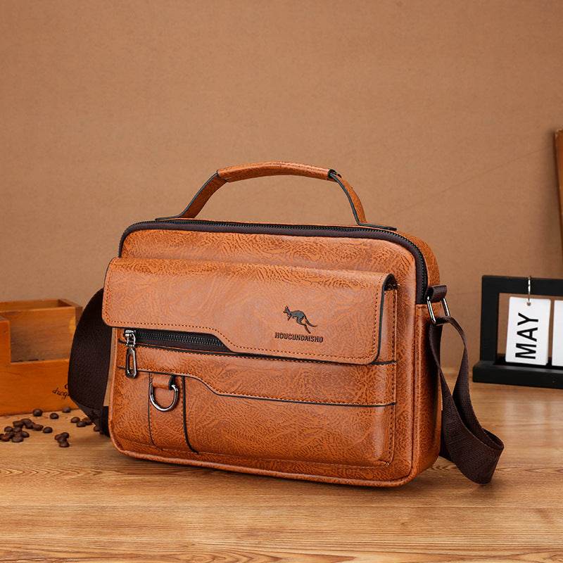 New Men’s Horizontal Shoulder Bag – Stylish Casual Handbag - grabzbags.com