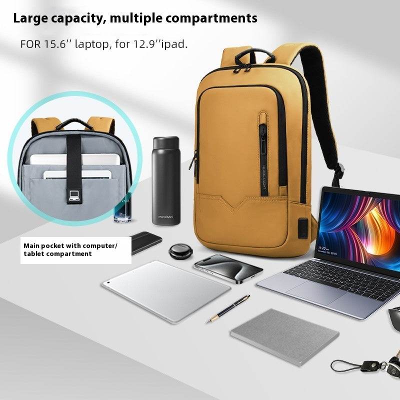 Lightweight Small Laptop Backpack – Compact Commuter Computer Bag for Daily Use - grabzbags.com