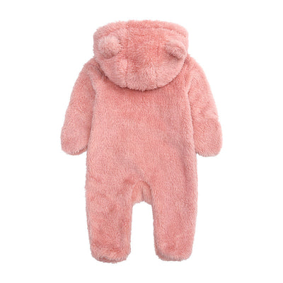 Winter Warm Hoodies Baby Romper