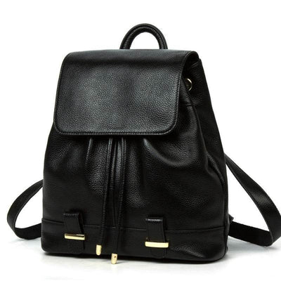 Women’s Genuine Leather Backpack – European & American Fashion Style - grabzbags.com