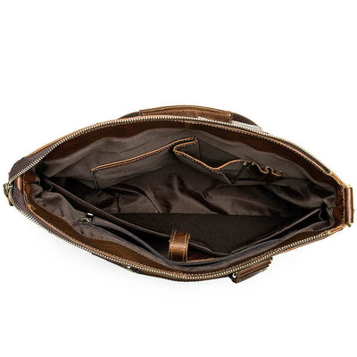 Retro Shoulder Handbag – First Layer Cowhide Leather Bag for Men & Women - grabzbags.com
