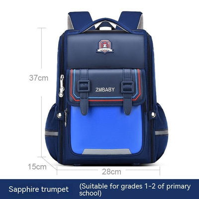 Ergonomic Lightweight Children's School Backpack – One-Piece Design with Spine Protection - grabzbags.com