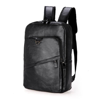 Men’s Korean Style PU Leather Backpack – Casual & Stylish Leisure Travel Bag - grabzbags.com