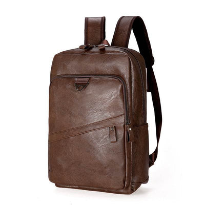 Men’s Korean Style PU Leather Backpack – Casual & Stylish Leisure Travel Bag - grabzbags.com