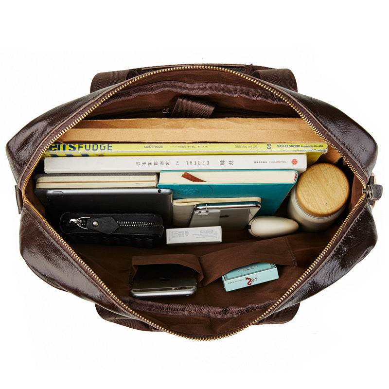 Business Briefcase Handbag – Professional Leather Laptop Bag - grabzbags.com