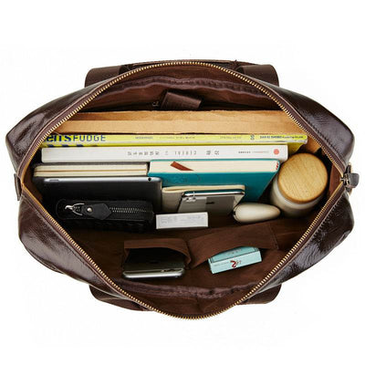Business Briefcase Handbag – Professional Leather Laptop Bag - grabzbags.com