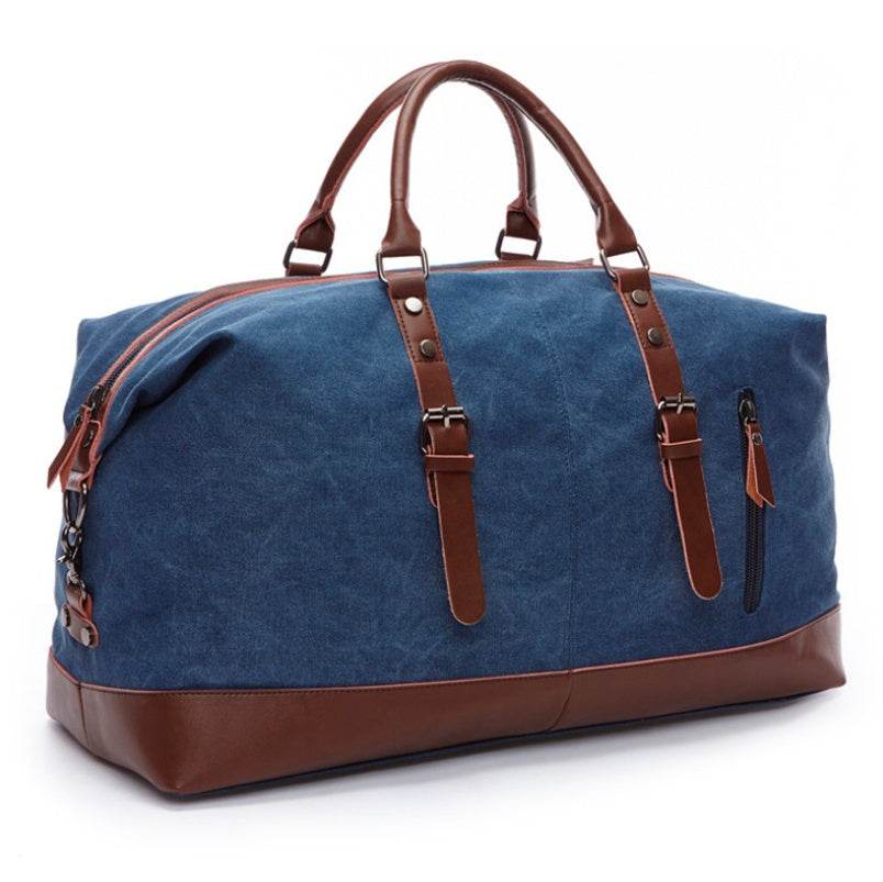 Men’s Retro Canvas Travel Tote – Large Capacity Shoulder Bag for Short Trips - grabzbags.com