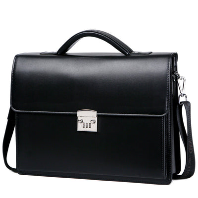 Men’s Business Briefcase – Wear-Resistant Laptop Handbag & Crossbody Bag