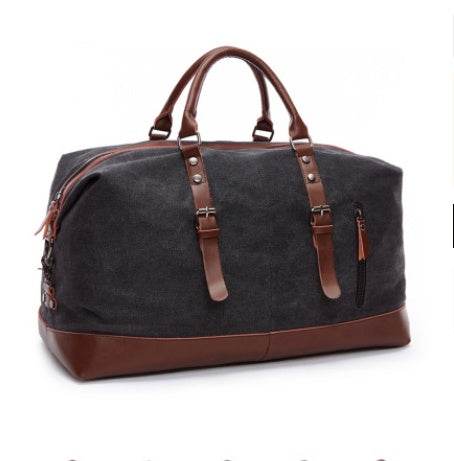 Men’s Retro Canvas Travel Tote – Large Capacity Shoulder Bag for Short Trips - grabzbags.com