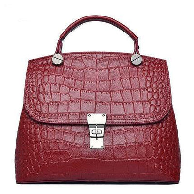 Women’s Genuine Cattlehide Leather Handbag – First Layer Fashion Tote - grabzbags.com