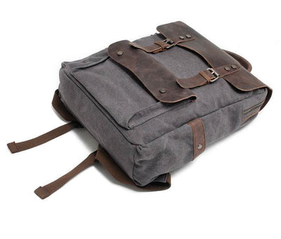 Vintage Canvas Backpack – Retro Travel Rucksack for Men - grabzbags.com