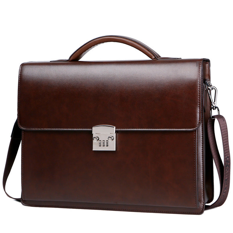 Men’s Business Briefcase – Wear-Resistant Laptop Handbag & Crossbody Bag