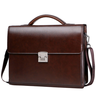 Men’s Business Briefcase – Wear-Resistant Laptop Handbag & Crossbody Bag