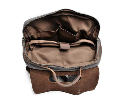 Vintage Canvas Backpack – Retro Travel Rucksack for Men - grabzbags.com