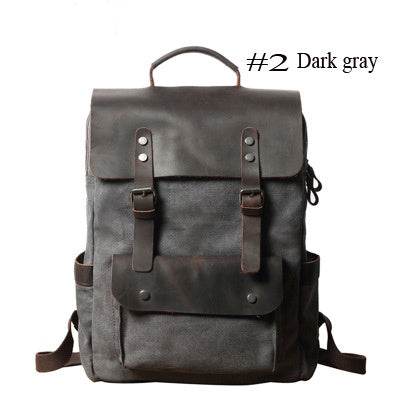 Unisex Cotton Sailcloth Backpack – Collegiate Style Casual Daypack - grabzbags.com