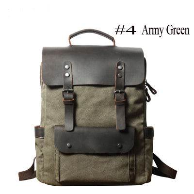 Unisex Cotton Sailcloth Backpack – Collegiate Style Casual Daypack - grabzbags.com