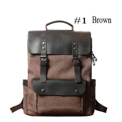 Unisex Cotton Sailcloth Backpack – Collegiate Style Casual Daypack - grabzbags.com