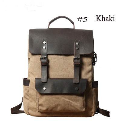 Unisex Cotton Sailcloth Backpack – Collegiate Style Casual Daypack - grabzbags.com