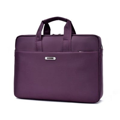 Large Capacity 15-Inch Briefcase – Nylon Business Laptop Bag with Multiple Compartments, Single Shoulder & Crossbody