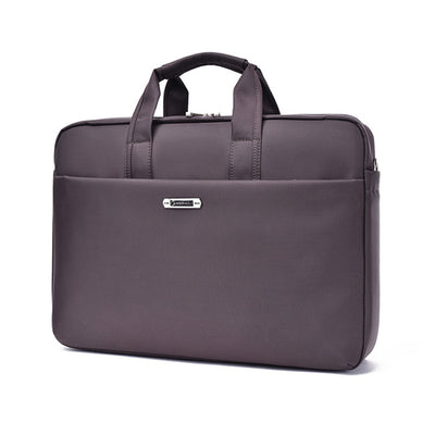 Large Capacity 15-Inch Briefcase – Nylon Business Laptop Bag with Multiple Compartments, Single Shoulder & Crossbody