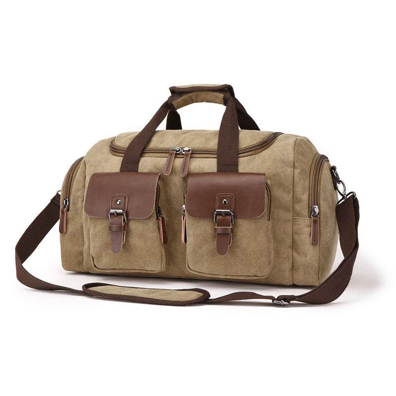 European-American Style Canvas Travel Bag – Portable Weekender Duffel - grabzbags.com