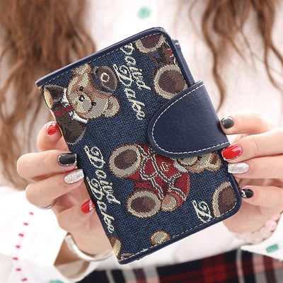 Cute Leather Wallet for Women – Fresh & Stylish Small Purse for Students - grabzbags.com