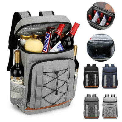 Insulated Picnic Backpack – Large-Capacity Camping Cooler Bag with Aluminum Foil Lining - grabzbags.com