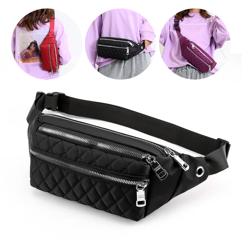 Women’s Nylon Shoulder Bag – Lightweight Crossbody Slung Pocket