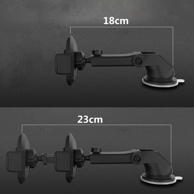 Car Phone Holder – Long Rod Telescopic Dashboard Mount with Suction Cup