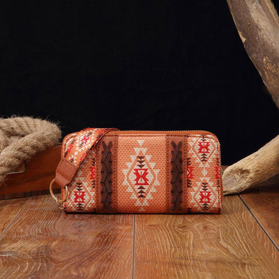 Bohemian Style Women's Wallet – Vintage Cotton & Linen Hand-Carry Card Holder Purse - grabzbags.com