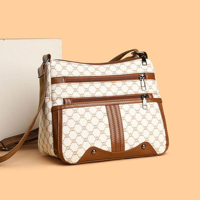 Women’s Large-Capacity Tote Bag – Stylish Stitching Pattern Shoulder Handbag - grabzbags.com