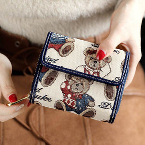 Cute Leather Wallet for Women – Fresh & Stylish Small Purse for Students - grabzbags.com