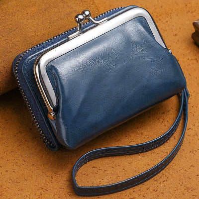 Women’s 4-Inch Buckle Coin Purse – Vintage Clip Closure Mini Wallet - grabzbags.com