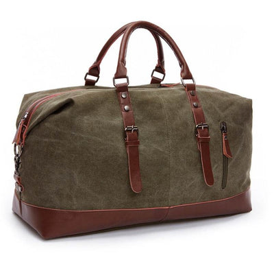 Men’s Retro Canvas Travel Tote – Large Capacity Shoulder Bag for Short Trips - grabzbags.com