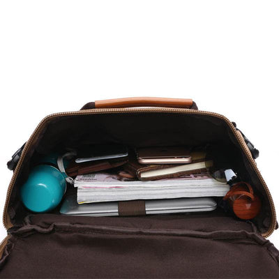 Men’s Canvas Travel Duffel Bag – Durable Weekender Shoulder Bag - grabzbags.com