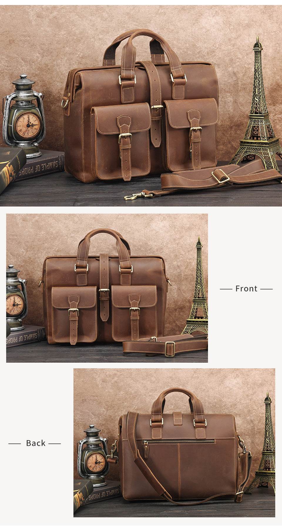 New Genuine Leather Business Handbag – Men’s Professional Briefcase & Office Bag - grabzbags.com