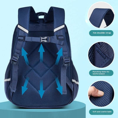 Large Capacity Children’s Backpack – Handsome, Wear-Resistant & Waterproof Primary Schoolbag - grabzbags.com