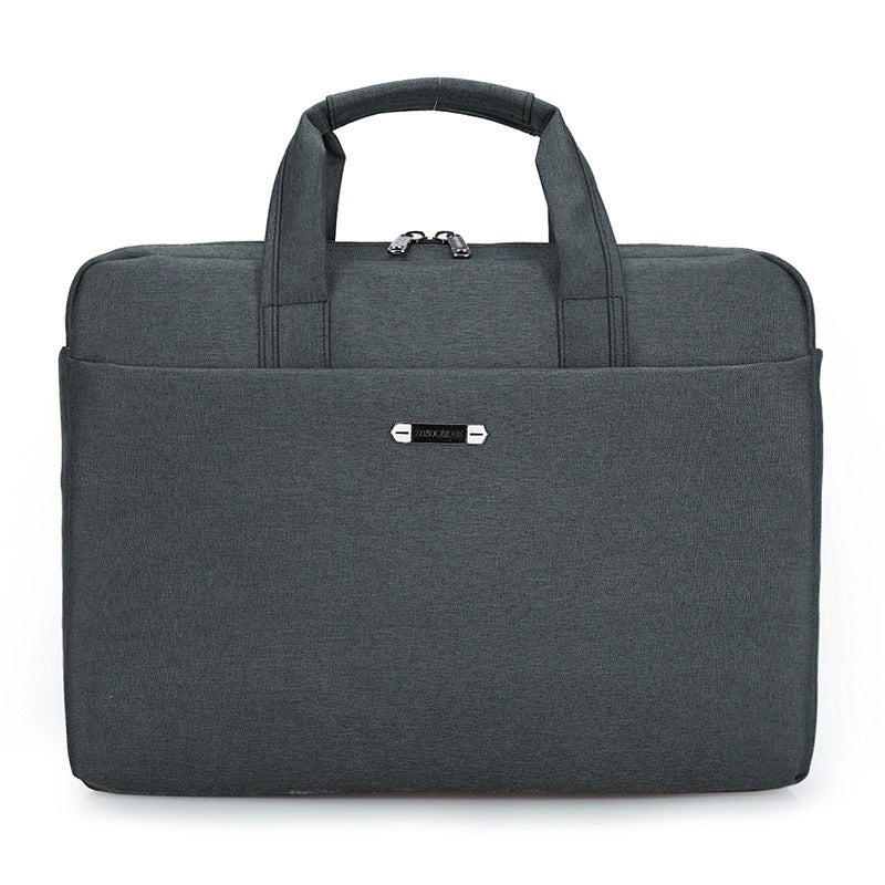 Large Capacity 15-Inch Briefcase – Nylon Business Laptop Bag with Multiple Compartments, Single Shoulder & Crossbody