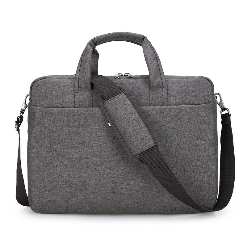 Large Capacity 15-Inch Briefcase – Nylon Business Laptop Bag with Multiple Compartments, Single Shoulder & Crossbody