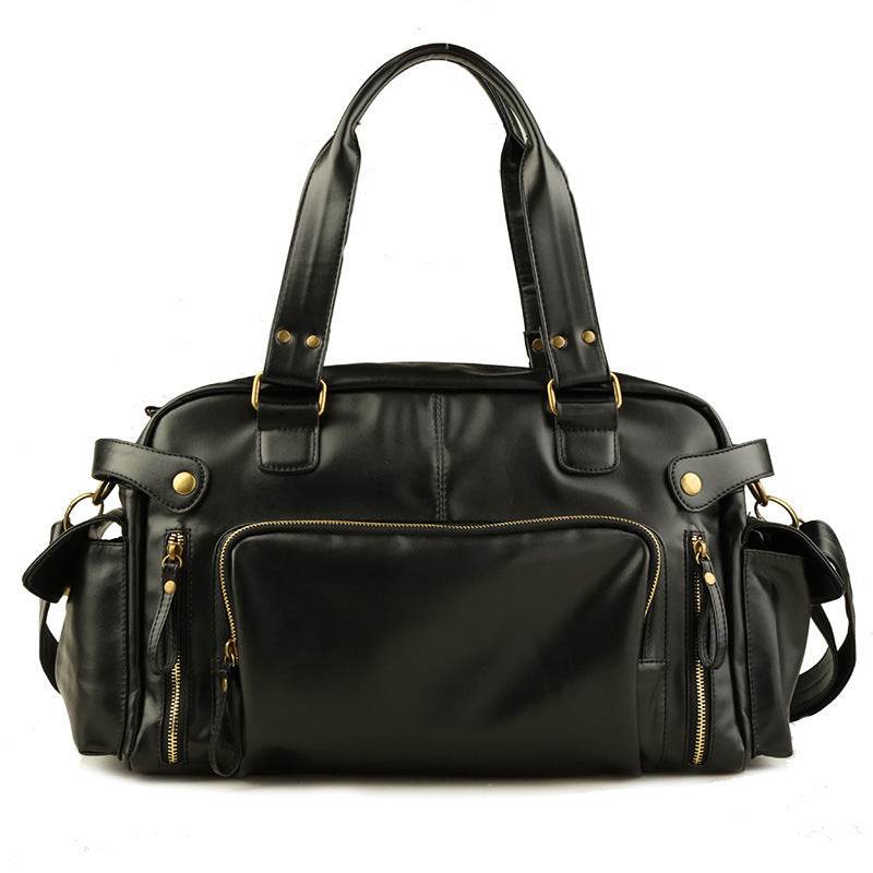 New PU Leather Shoulder Messenger Bag – Trendy Bulk Handbag for Men - grabzbags.com