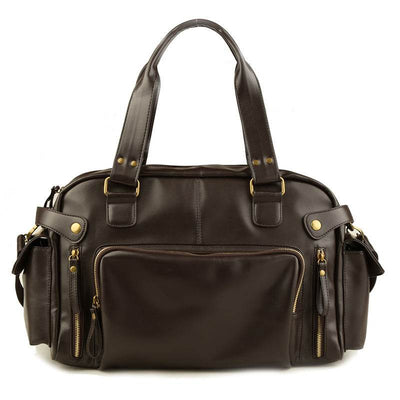 New PU Leather Shoulder Messenger Bag – Trendy Bulk Handbag for Men - grabzbags.com