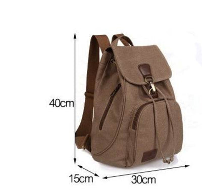 Retro Canvas Backpack for Men & Women – Large Capacity, Stylish & Durable - grabzbags.com