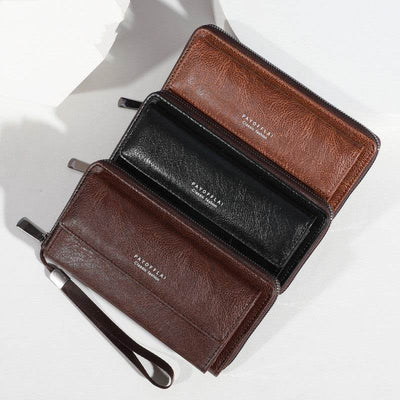 Men’s Casual Long PU Wallet – Multiple Card Slots, Slim & Durable - grabzbags.com