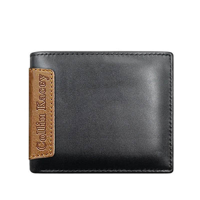 Men’s Short Cowhide Wallet – Stylish & Fashionable Genuine Leather Wallet - grabzbags.com
