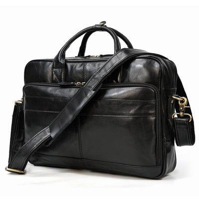 Men’s Leather Business Briefcase – Fashionable Unique Professional Laptop Bag - grabzbags.com