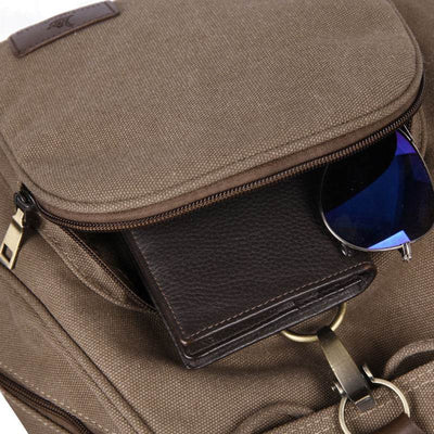 Retro Canvas Backpack for Men & Women – Large Capacity, Stylish & Durable - grabzbags.com
