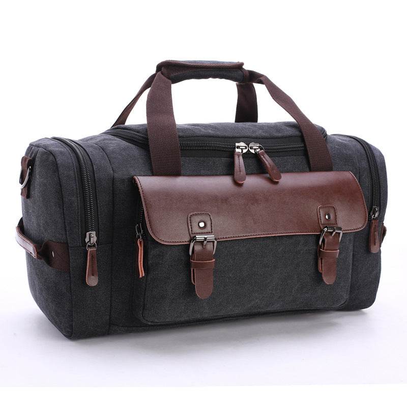 Large Capacity Canvas Travel Bag – Student Shoulder Sling & Hand-Carry Luggage Duffel - grabzbags.com