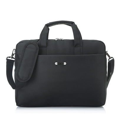 Large Capacity 15-Inch Briefcase – Nylon Business Laptop Bag with Multiple Compartments, Single Shoulder & Crossbody