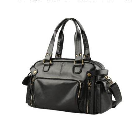 New PU Leather Shoulder Messenger Bag – Trendy Bulk Handbag for Men - grabzbags.com